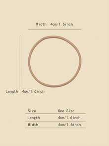 100入組瓶裝多色女士各尺寸髮圈 - 彩色 - 查看 3