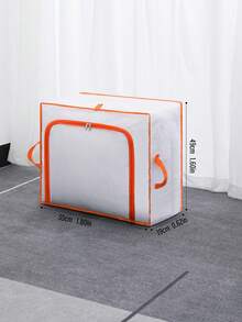 1 Túi đựng chăn có thể gập lại trên tủ - trắng - Xem 8