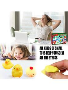 聖誕節捏緩解玩具驚喜盒 - 24 個槽降臨節日曆盲盒捏玩具漫畫系列減壓玩具 - 彩色 - 查看 6