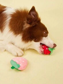 Set de 2 juguetes de peluche aleatorios, juguetes masticables para perros, duraderos y para afilar los dientes, con dispositivo BB integrado, juguete de peluche para gatos, juguete para perros para morder - Multicolor - Ver 4