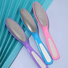 3入組足部磨腳石,去除死皮修足工具,雙面磨砂石頭去角質 - 粉紅紫三個一套 - 查看 4