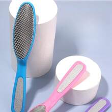 3入組足部磨腳石,去除死皮修足工具,雙面磨砂石頭去角質 - 粉紅紫三個一套 - 查看 2