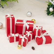 1入組4cm寬酒紅色禮品包裝緞帶,編織的絲緞帶可用於製作蝴蝶結,髮飾,蛋糕,烘焙和禮品包裝