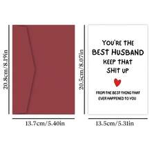 在丈夫的特別日子裡,用獨特的生日卡給他一個驚喜! - 彩色 - 查看 2