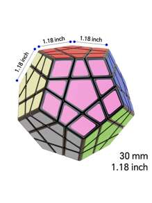 One PC Material 12-Sided Magic Cube Toy, Six Colors, For Competition, Christmas And Birthday Gift - Multicolor - View 2