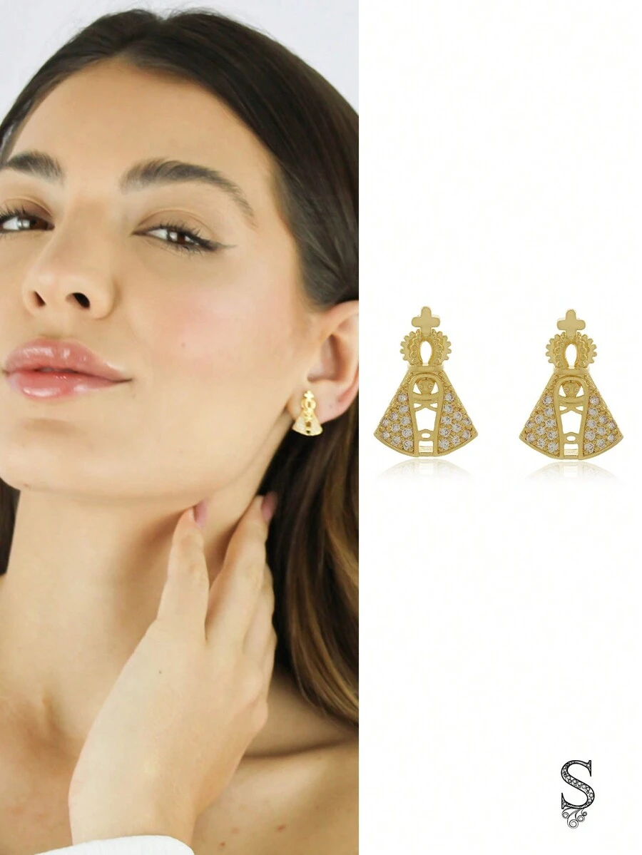 Hoop Earrings - Vàng - Xem 1