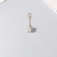 1入組電競風格機械鍵盤測試器壓力釋放鑰匙扣,適合焦躁不安的人 - 灰色 - 查看 2