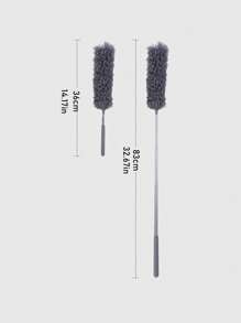 Plumero Pequeño Retráctil De Plumas, Mango De Acero Inoxidable Flexible Para Limpieza De Polvo Del Hogar - Verde - Ver 8