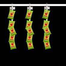 5 Piezas De Tiras De Exhibición Del Sitio, Tiras De Exhibición Colgantes De Plástico Con Ganchos, Clips De Exhibición De Productos Para La Exhibición De La Tienda Minorista, Sin Etiquetas Ni Ganchos - transparente - Ver 5