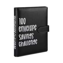1 Set 100 Envelope Challenge Binder Easy And Fun Way To Save $5,050 Savings MoneyChallenges Binder Budget Binder With Cash Notebook 25 Inner Pages (without Numbers)+ 1pc Digital Page