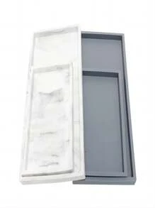 1 Set Of 8-12 Inches Silicone Bathtub Tray, Deep Grey, Popular, Easy To Clean, Reusable, Perfect For Storing Jewelry, Dish, Soap, Gardening Tools & Toiletries, Suitable For Household, Restaurant, Christmas & All Other Festivals Gifts - Dark Grey - View 6