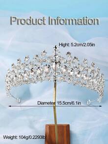 1 件豪華金屬新娘婚禮派對髮飾公主頭帶新娘皇冠