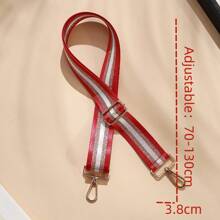 Red Striped Crossbody Bag Replacement Shoulder Strap Shoulder Bag Diy Accessory - Multicolor - View 2