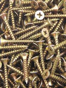 100 Miếng M3.5 Màu sắc Mạ kẽm Thép carbon Chất xơ Tấm bảng , Self Tapping Đinh ốc Bộ dụng cụ , 16 , 25 , 40mm - Màu vàng - Xem 1