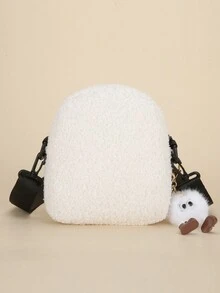 冬季秋冬时尚百搭奢华小众斜挎包包女单肩毛绒包女生原宿学生潮流韩版女包