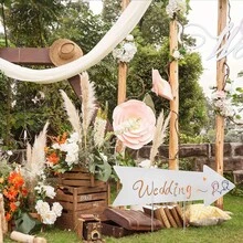 Party Supplies Logo Directional Road Signs - White - View 6