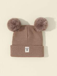 1 Khaki Double Ball Cap For Children - Khaki - View 6