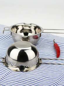 1pc 13.53 Oz Stainless Steel Wax Pot For Candle Making - Silver - View 12