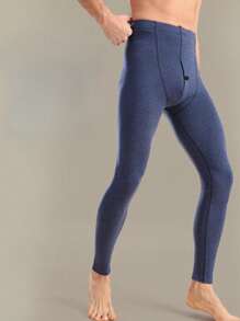 1件男士冬季保暖裤，采用珊瑚绒面料，具有自发热功能，适合日常穿着，保暖舒适。 - 藏蓝色 - 查看 3