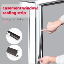 2入組4米長掩門窗密封條,防風、隔音、自粘,適用於掀翻式、下掛式和側掛式窗戶 - 棕色 - 查看 6