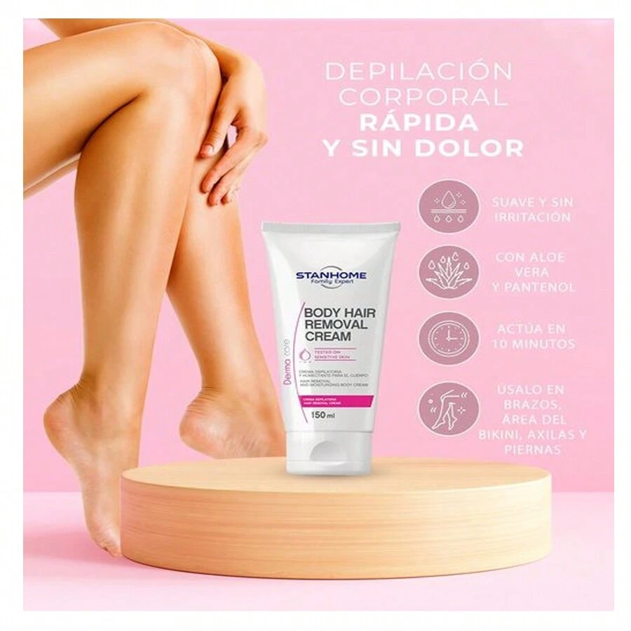 Stanhome Body Hair Removal Cream Removedor De Vello - Blanco - Ver 1