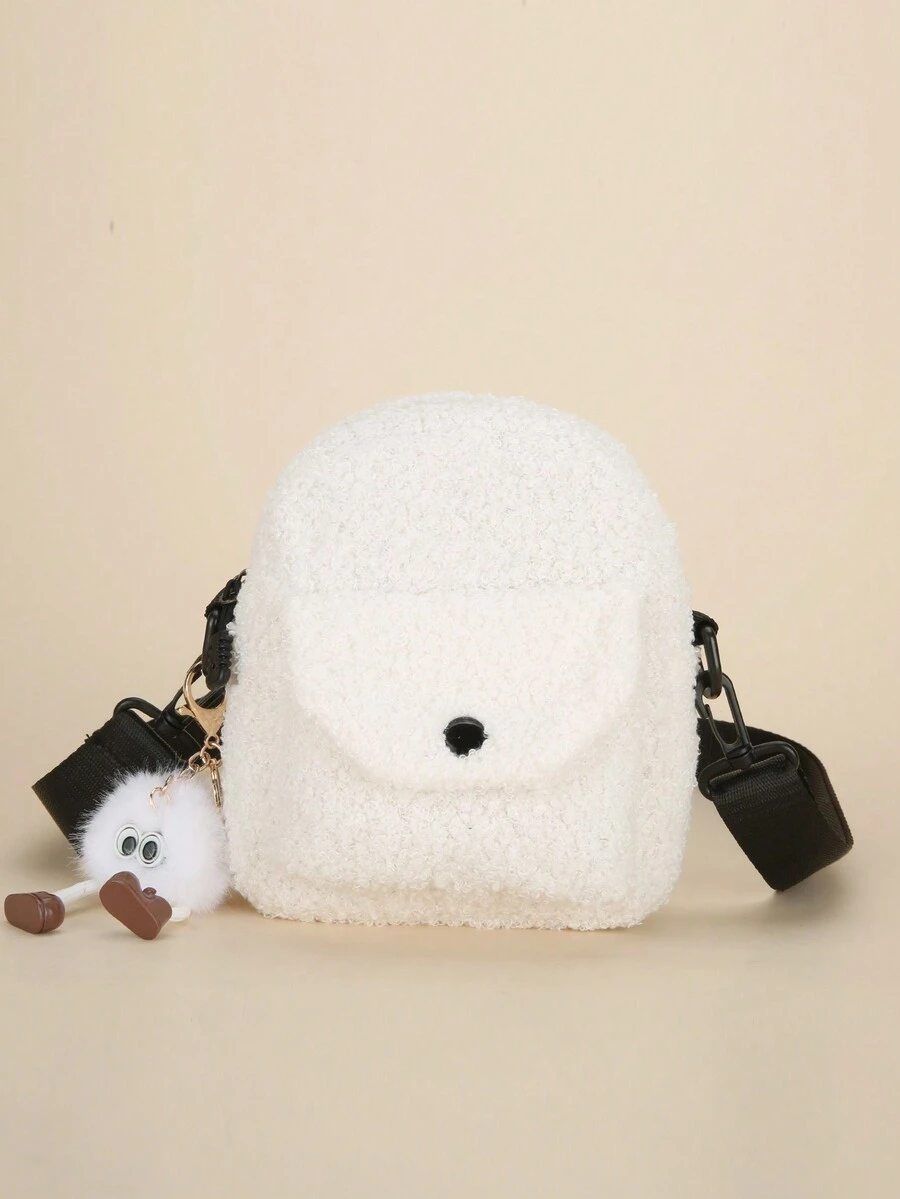 冬季秋冬时尚百搭奢华小众斜挎包包女单肩毛绒包女生原宿学生潮流韩版女包