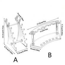 1入筆筒檯面展示架,透明筆架整理,指甲、畫筆放置架。適用於筆、藝術刷等物品。