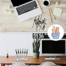 1入筆筒檯面展示架,透明筆架整理,指甲、畫筆放置架。適用於筆、藝術刷等物品。