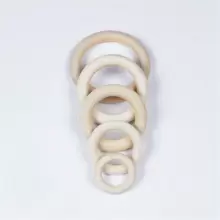 Anelli In Legno Color Legno Naturale Da 12-125 Mm Per Artigianato Fai Da Te, Tracolla Per Borsa, Anelli Per Tende Ecc.