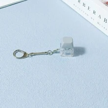 1入組電競風格機械鍵盤測試器壓力釋放鑰匙扣,適合焦躁不安的人 - 灰色 - 查看 3