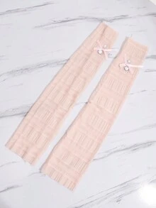 1對可愛的多巴胺色女士手臂套,適合日常穿著