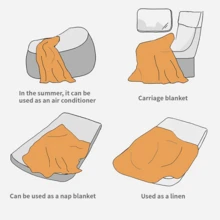 Cobertor Ligero Frazada Matrimonial Cobija Muy Suave - Rojo - Ver 4