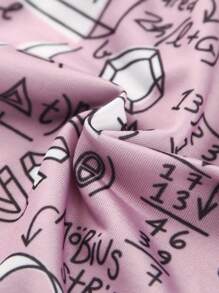 Quần lót nam boxer in hình sành điệu Túi chữ U kháng khuẩn Đồ lót liền mạch thoáng khí cho trang phục thường ngày / thể thao - Hồng - Xem 6