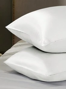 1pc Pillowcase Suitable For Hair And Skin, Comfortable And Breathable During Sleep, Ultra Soft And Silky Pillowcase With Envelope Closure, Pillow Insert Not Included