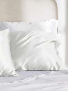 1pc Pillowcase Suitable For Hair And Skin, Comfortable And Breathable During Sleep, Ultra Soft And Silky Pillowcase With Envelope Closure, Pillow Insert Not Included