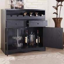 1 Roll Black Wooden Grain Wallpaper - Black - View 5