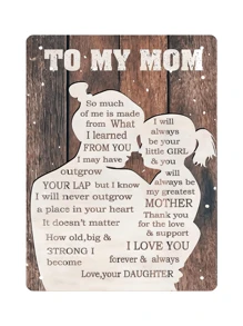 1塊母親專用復古金屬錫牌,印刷牆藝新奇牌匾,復古酒吧家居牆壁裝飾牌匾,尺寸12*8英寸 - 彩色 - 查看 1