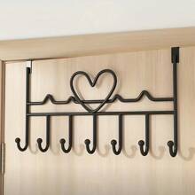 7掛鉤門後掛勾組織架-非常適合掛毛巾、衣服、帽子、手提包等!