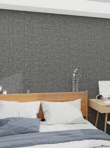 1 Cuộn 40cm Rộng Xám Vải Kết cấu Tự dính Hình nền - Màu xám đen - Xem 1