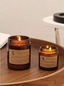 1pc植物香氛蠟燭約會氣氛道具搭配手禮,適合居家或戶外