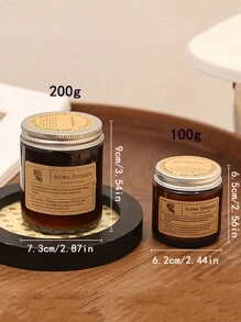 1pc植物香氛蠟燭約會氣氛道具搭配手禮,適合居家或戶外