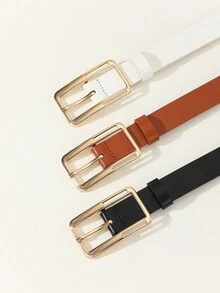 3入組女性時尚扣帶套裝,適用於連衣裙、牛仔褲和優雅裝束