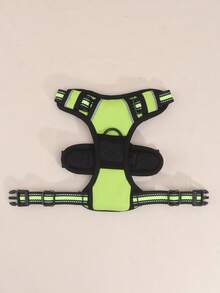 1 Miếng Bền chặt Polyester Phản chiếu Phong cách vest Ngực & Trở lại Dây đeo Thích hợp Đối với Lớn & Trung bình Chó Ngoài trời Đi dạo Và Lực kéo - màu xanh lá - Xem 8