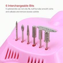 CIRI Conjunto de Lixa de Unhas, Máquina de Unha Elétrica Profissional 35.000RPM, Equipamento de Polidor de Salão de Unhas Portátil