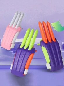 1 Pieza De Juguete De Garras De Lobezno De Metal Extensible Para Niños, Un Divertido Regalo De Broma Con Colores Aleatorios - Multicolor - Ver 6