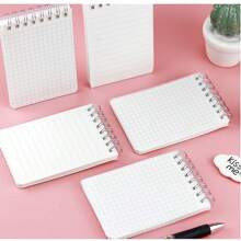 1pc Random Style Small Notebook, Compact And Portable Notepad For Office And Study - White - View 1