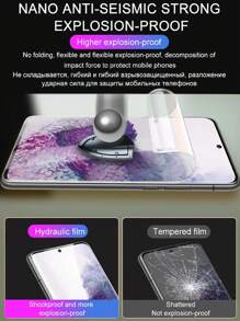 2 片水凝胶膜适用于三星 S21 S22 S23 Ultra S8 S9 S10 Plus S20FE 屏幕保护膜适用于 Galaxy Note 20 Ultra 8 9 10 Plus S10E - 無色 - 查看 5