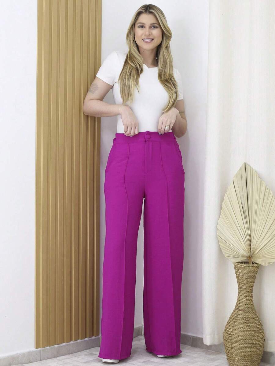 Women Pants - Màu hồng gỉ - Xem 1