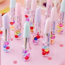 1pc Random Lipstick Shaped Pearl Ballpoint Pen - Multicolor - View 1