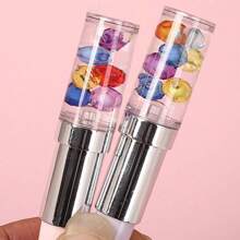 1pc Random Lipstick Shaped Pearl Ballpoint Pen - Multicolor - View 3